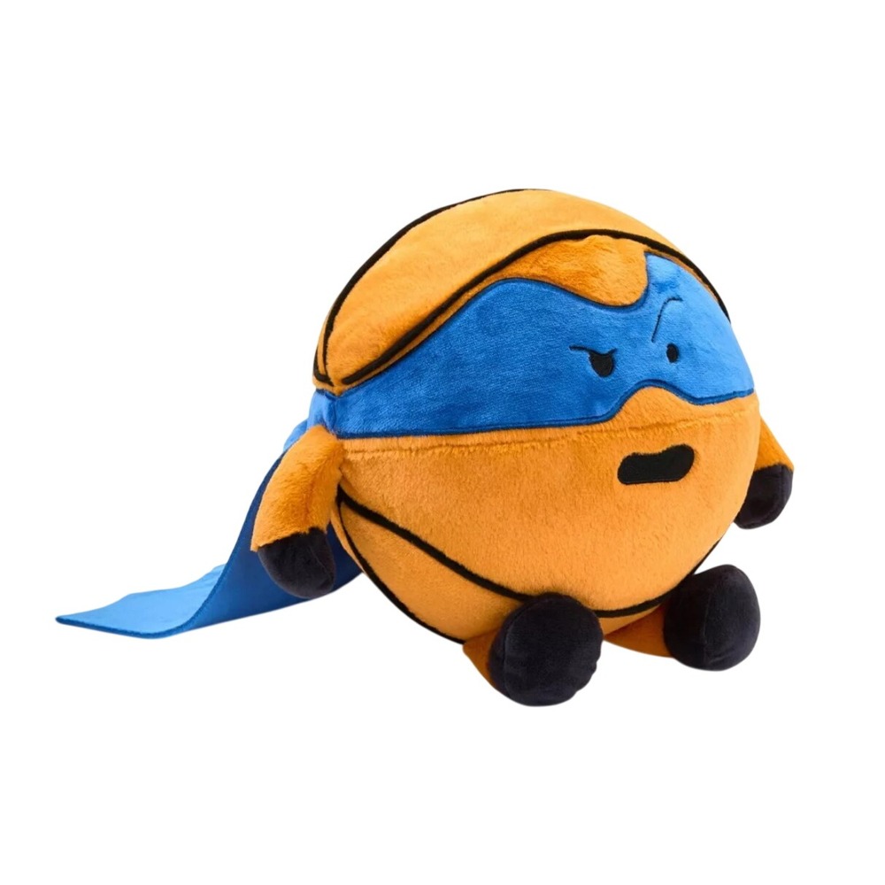 FAO Schwarz Heroes of the Game Basketball Superhero Plush Blue Cape 7.5 inch